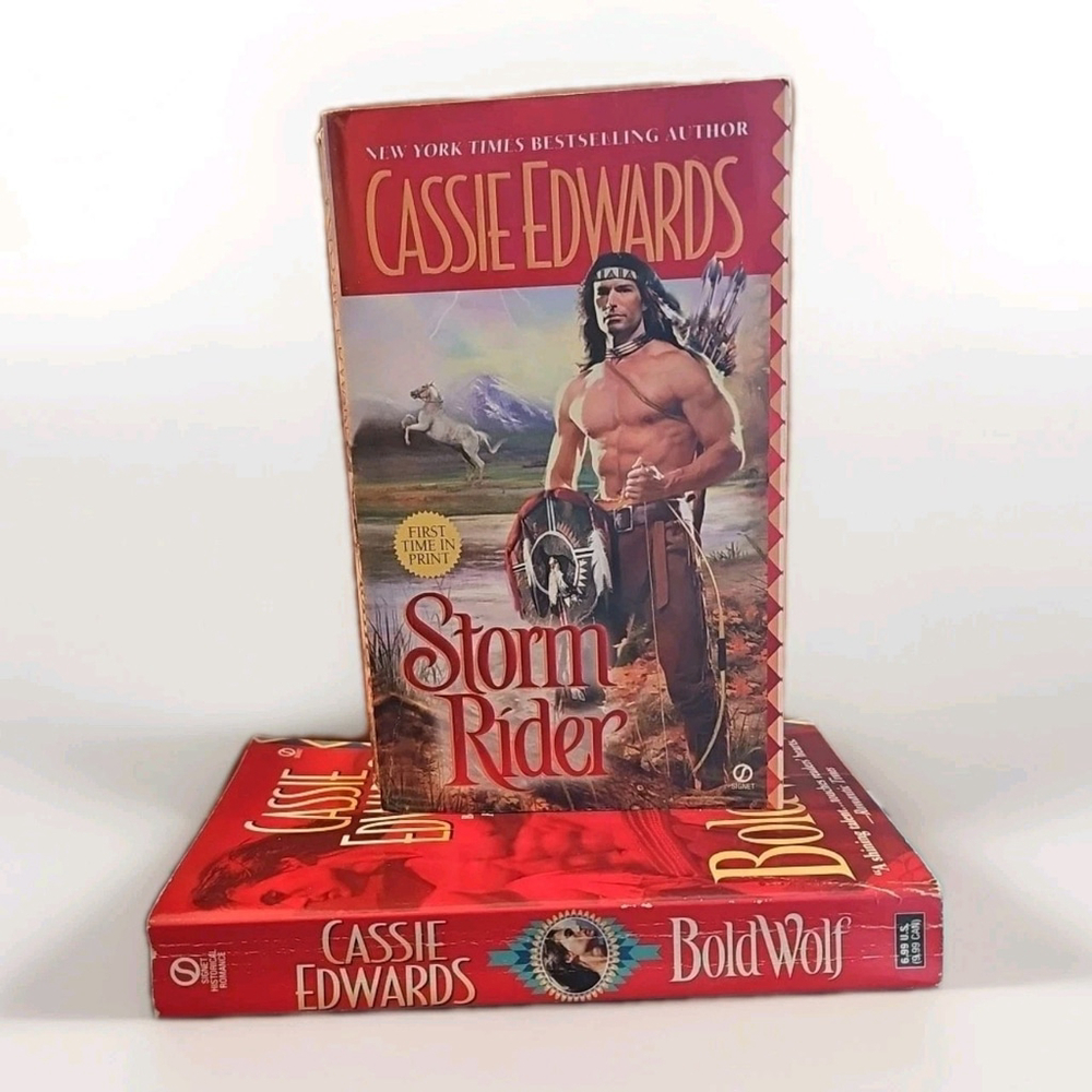 VTG ROMANCE BUNDLE: Cassie Edwards (x2) Native American Bodice Ripper Paperbacks
